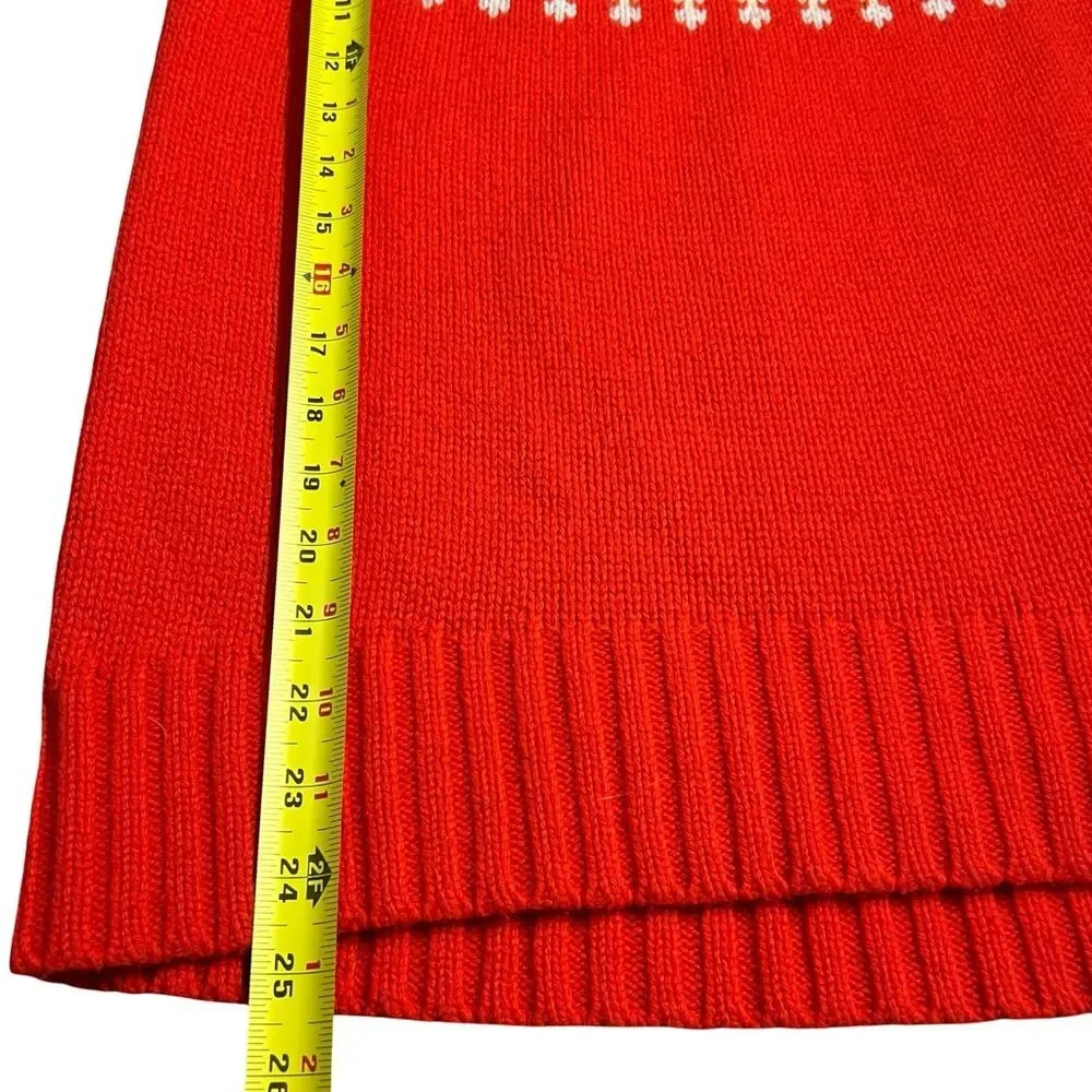 J Crew Womens Fair Isle Wool Blend Sweater Size XS Apres Ski Cabincore Nordic